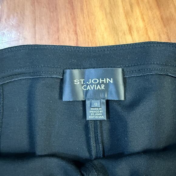 St. John Caviar Women's Pants 12 Wool Career Dress Suit Stretch Designer XX3 - Picture 4 of 7